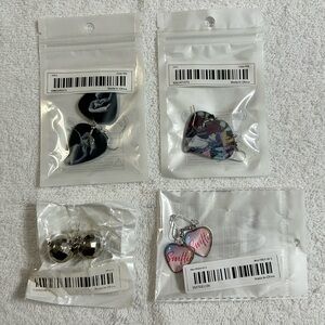 New! Taylor Swift Earring Set of 4 Pairs Eras Mirrorball Swiftie & Tortured Poet